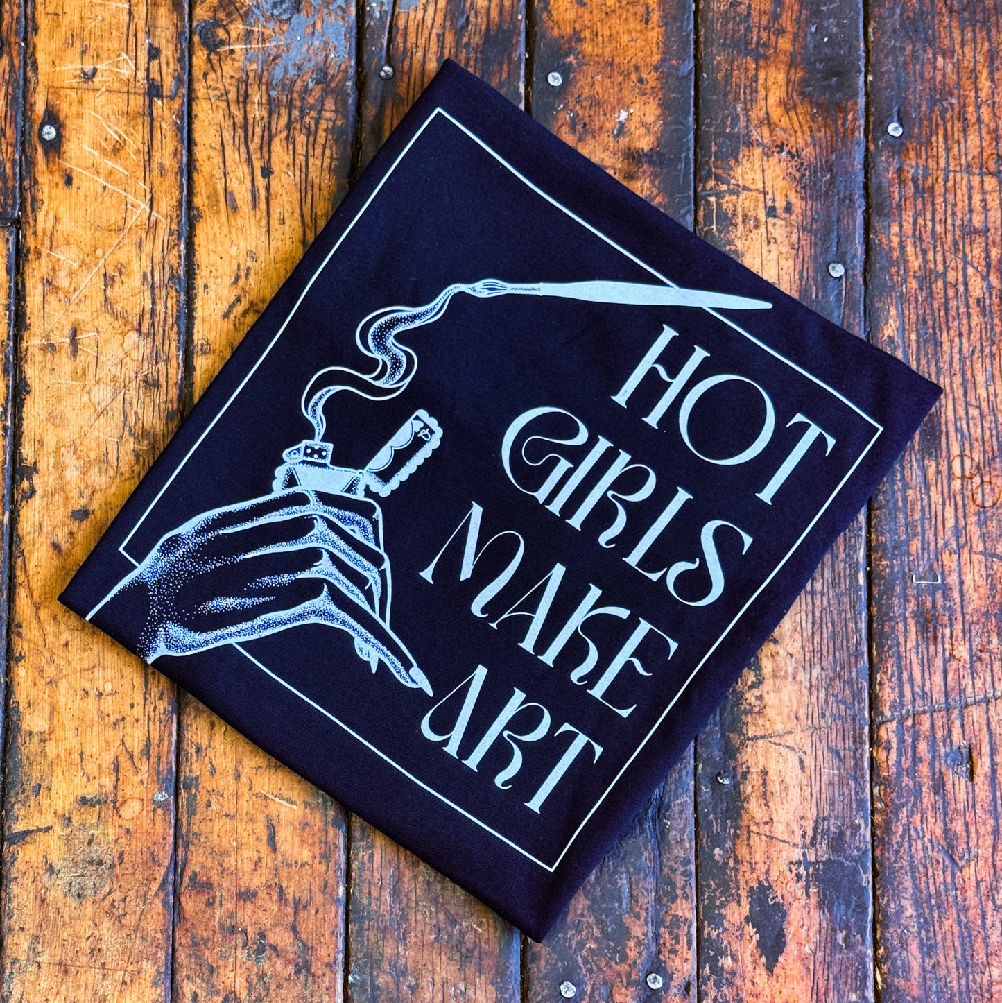 "Hot Girls Make Art" Tee