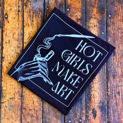 "Hot Girls Make Art" Tee