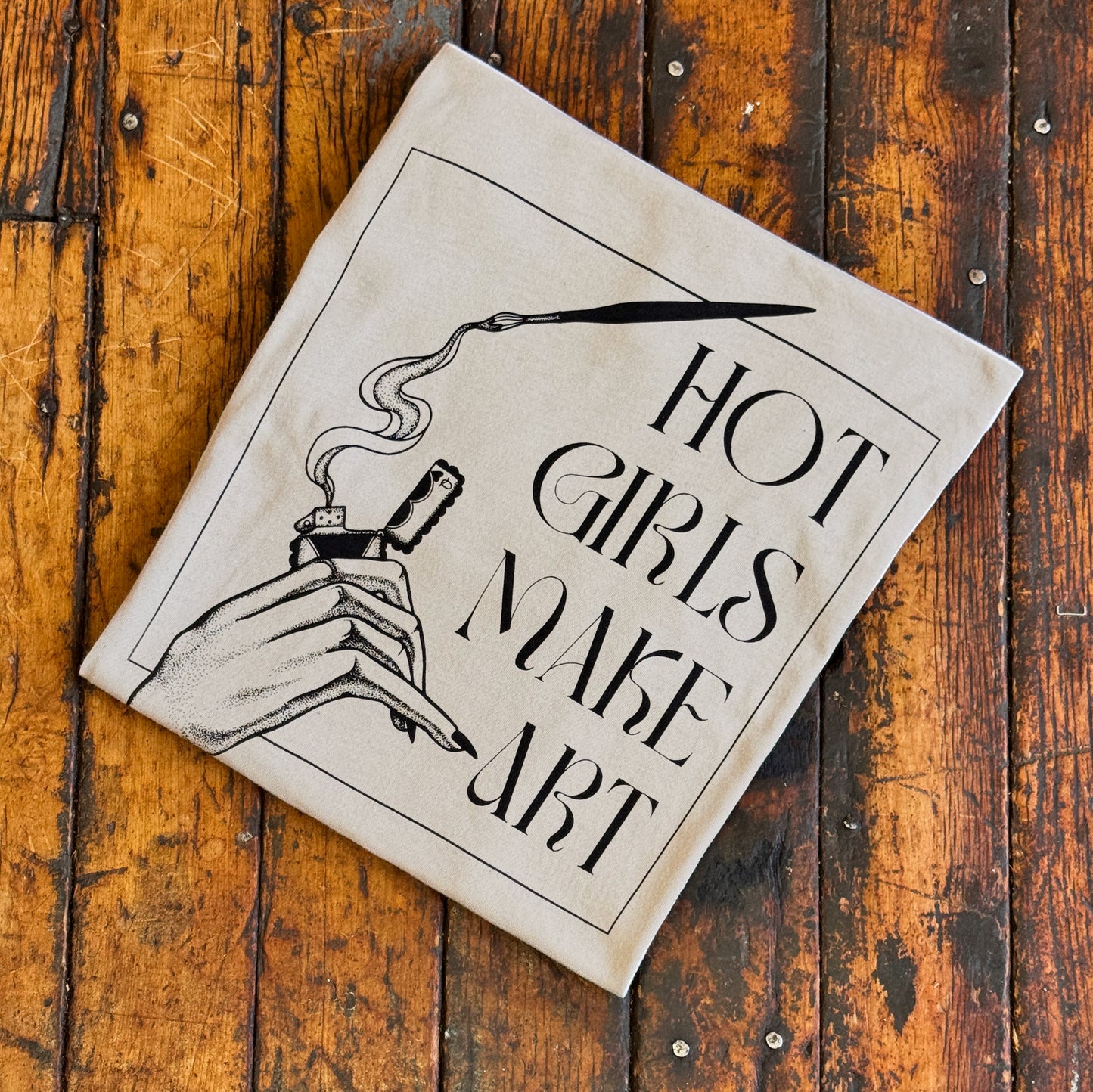 "Hot Girls Make Art" Tee