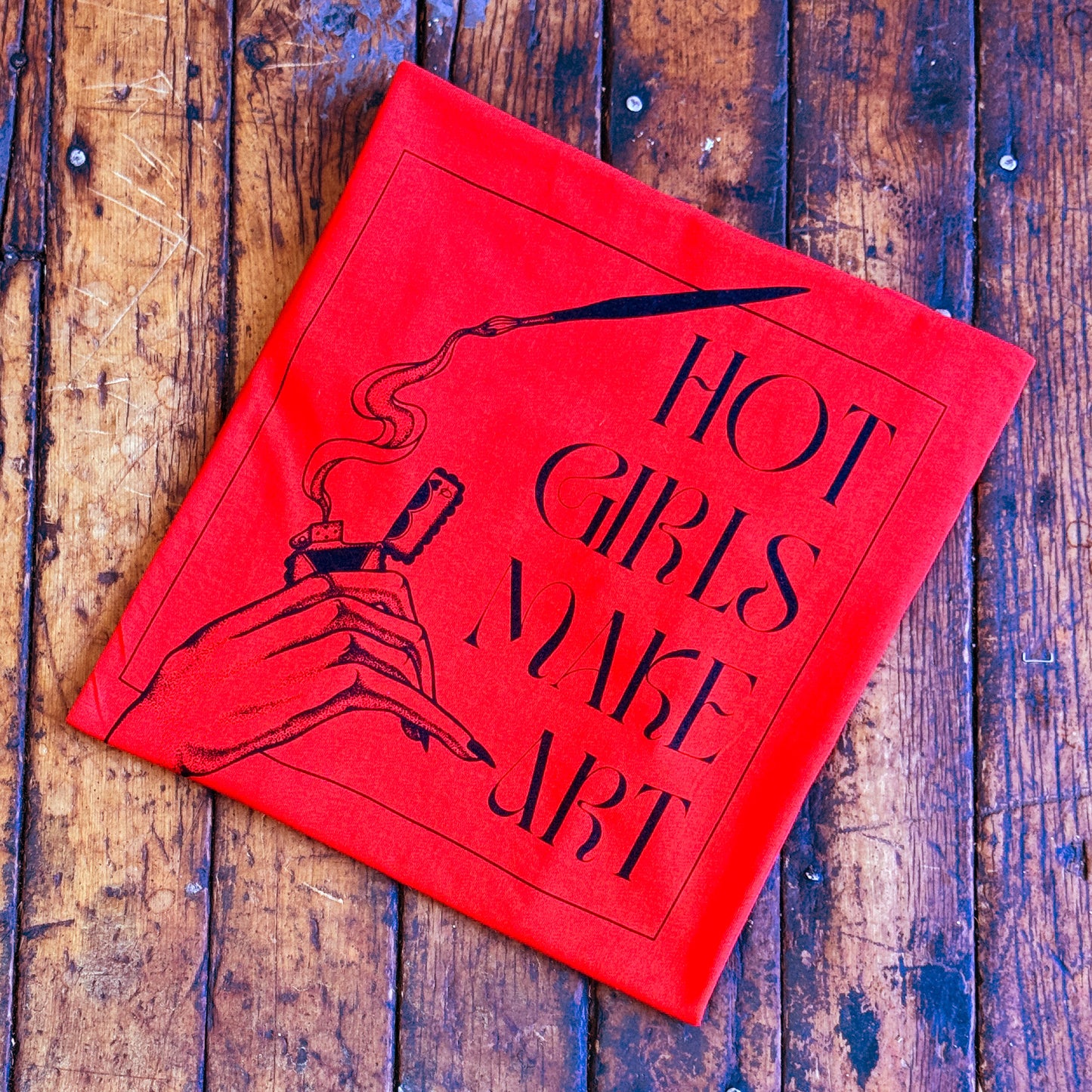 "Hot Girls Make Art" Tee