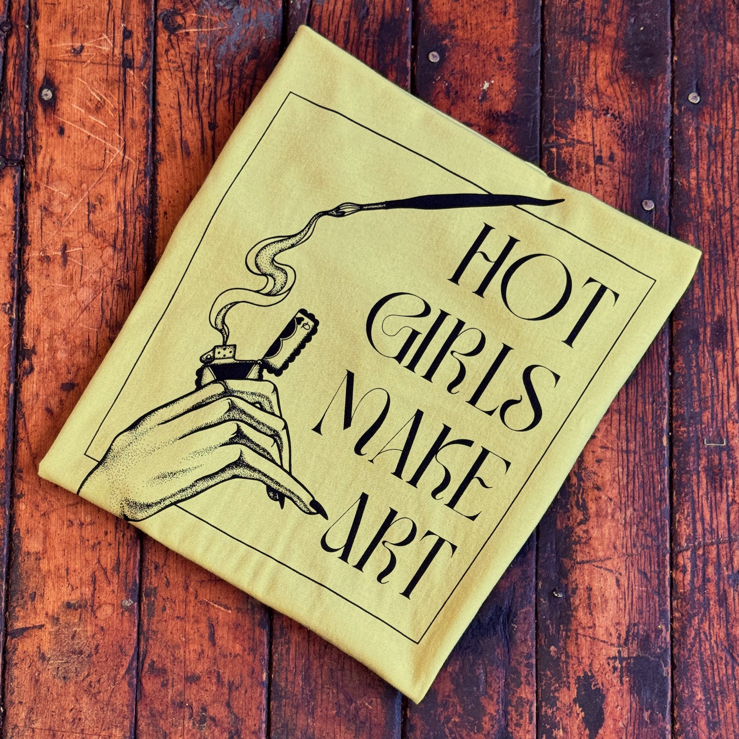 "Hot Girls Make Art" Tee