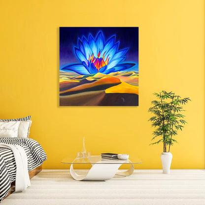 "Blue Desert Lotus" Original