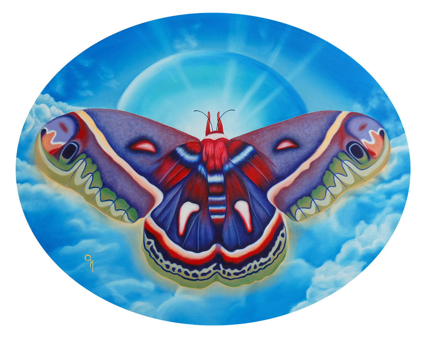 "Cecropia Moth" Original