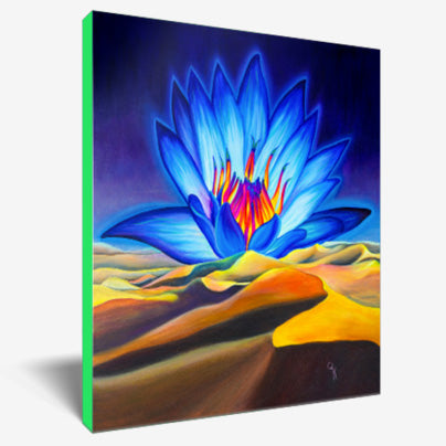 "Blue Desert Lotus" Print